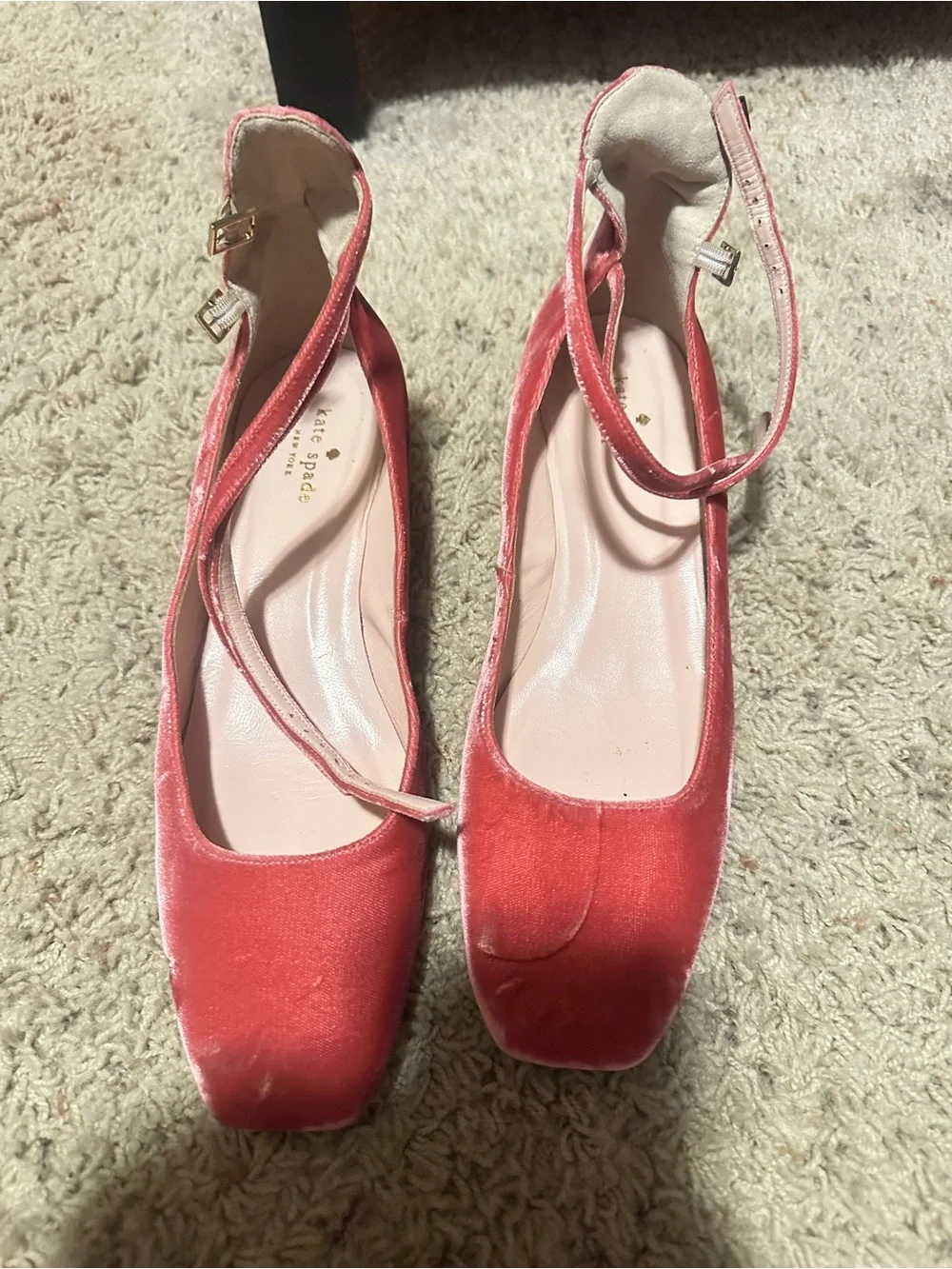 kate spade Rose Velvet Slingback Heels